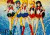 Sailor Jupiter, Mercury, Moon, Venus, Mars