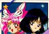 Sailor Saturn and Sailor Chibimoon